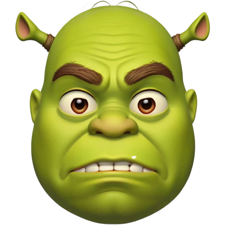 iconic Shrek face emoji