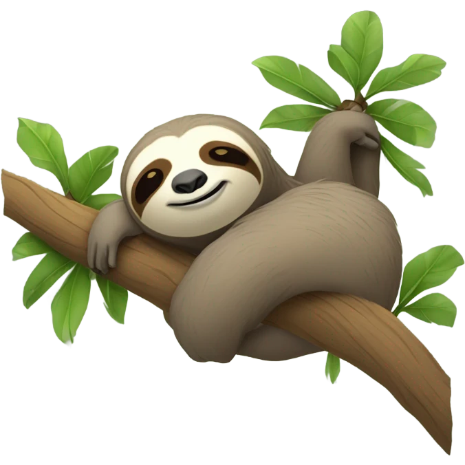 Sleeping sloth emoji