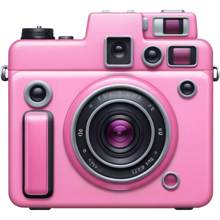 pink photocamera emoji