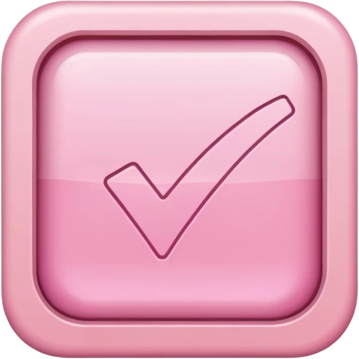 pink done checkbox emoji