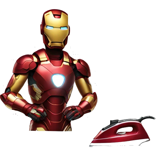 ironman ironing clothes emoji