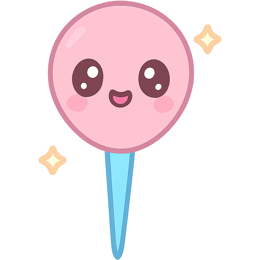 pin needle, kawaii style emoji