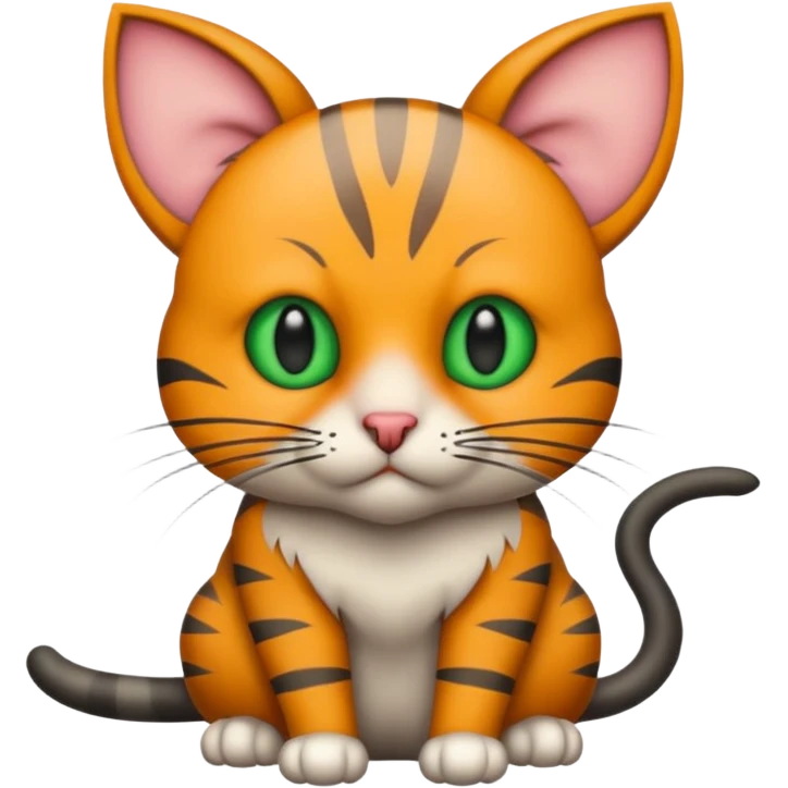 Katze mit  im maul emoji