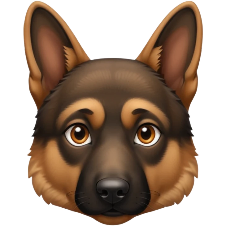 German shephard head  emoji