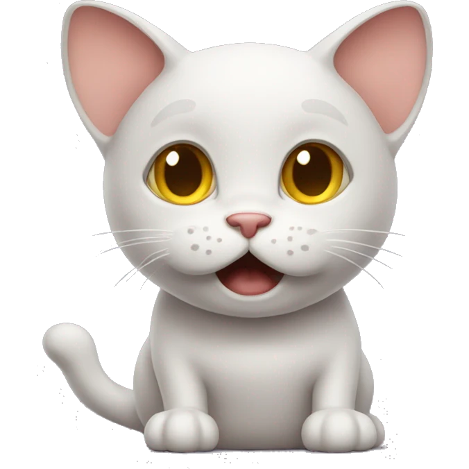 Cat begging and crying for a gift  emoji