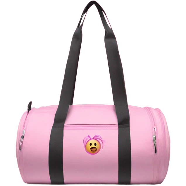 cute pink gym bag emoji