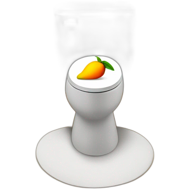 mango on toilet emoji