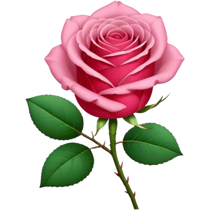 One pink🌹 and one red flower 🌹 on with red band  emoji