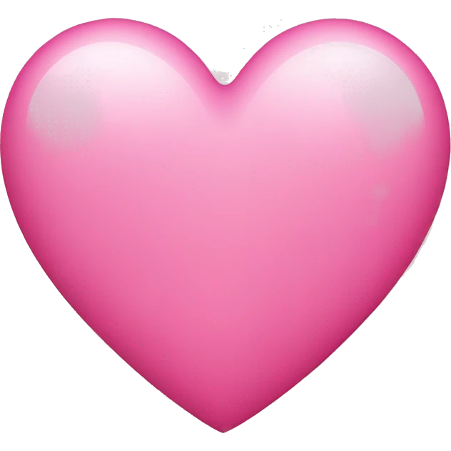 A pink heart emoji