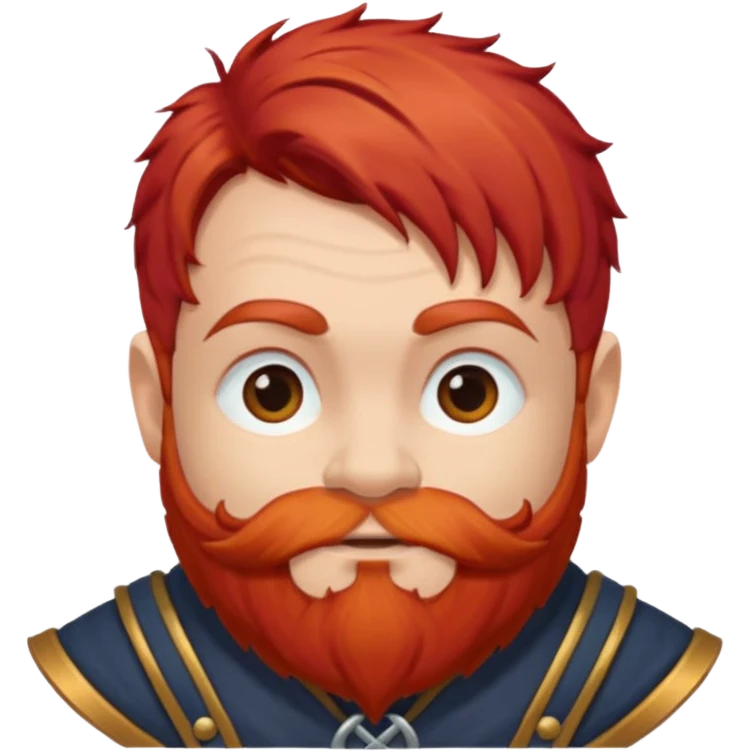 Ein zwerg mit roten Haaren emoji
