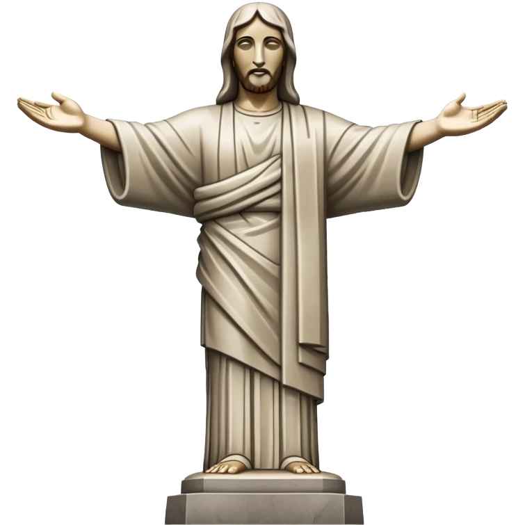Christ the Redeemer, brazil, no frame emoji