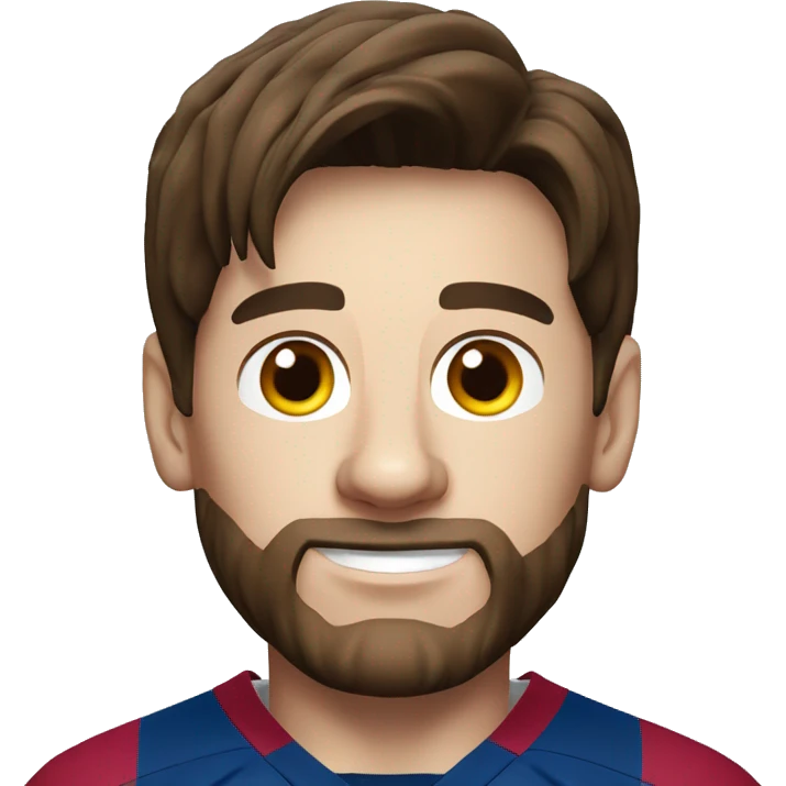 lionel messi in barcelona uniform emoji