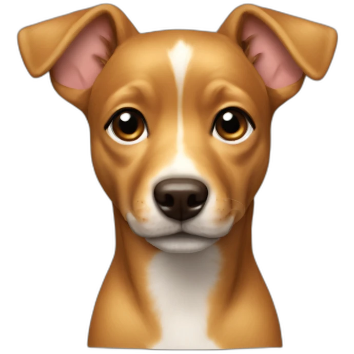 Pincher miniature dog goldenBrown emoji