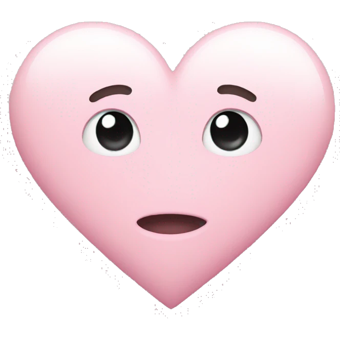 light pink heart emoji