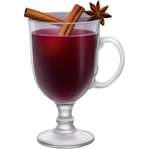 Mulled wine with star anise emoji