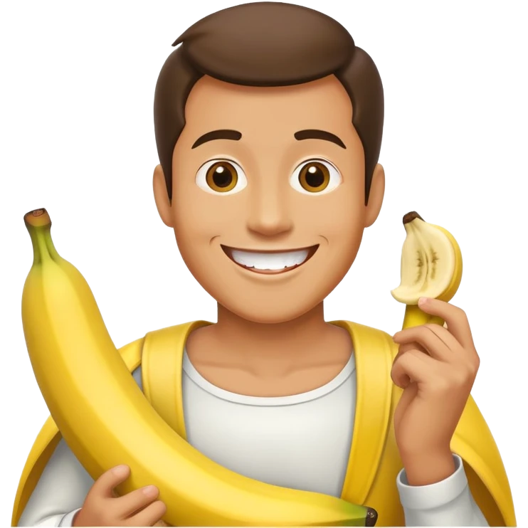 Banana crazy man emoji