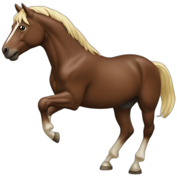 Cheval qui saute emoji
