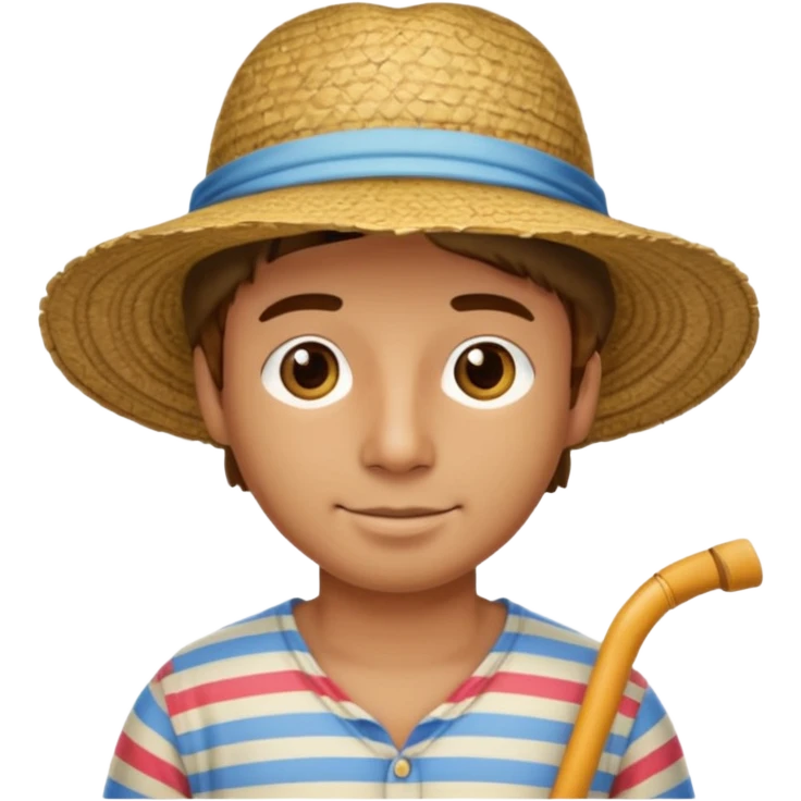 Gondolier striped shirt emoji