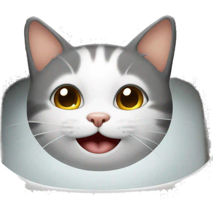 Happy cat in a sink emoji