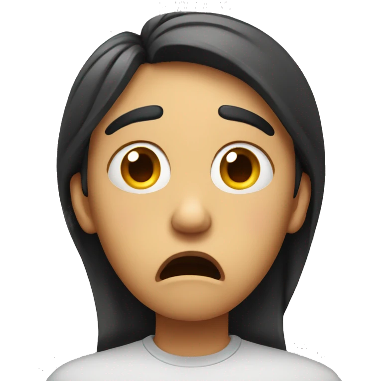 Shocked sad  emoji