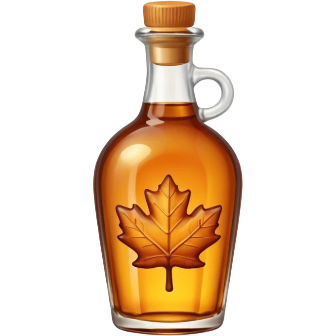 Cute bottle of maple syrup emoji