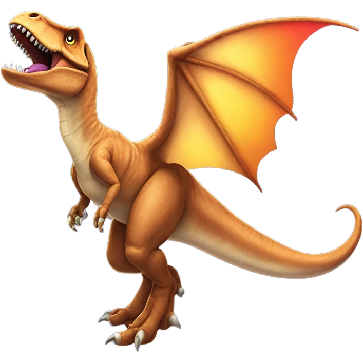 Flying trex  emoji