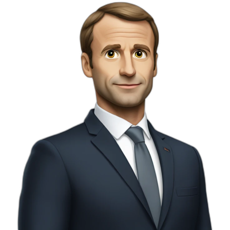 Macron sur Marrine le peine emoji
