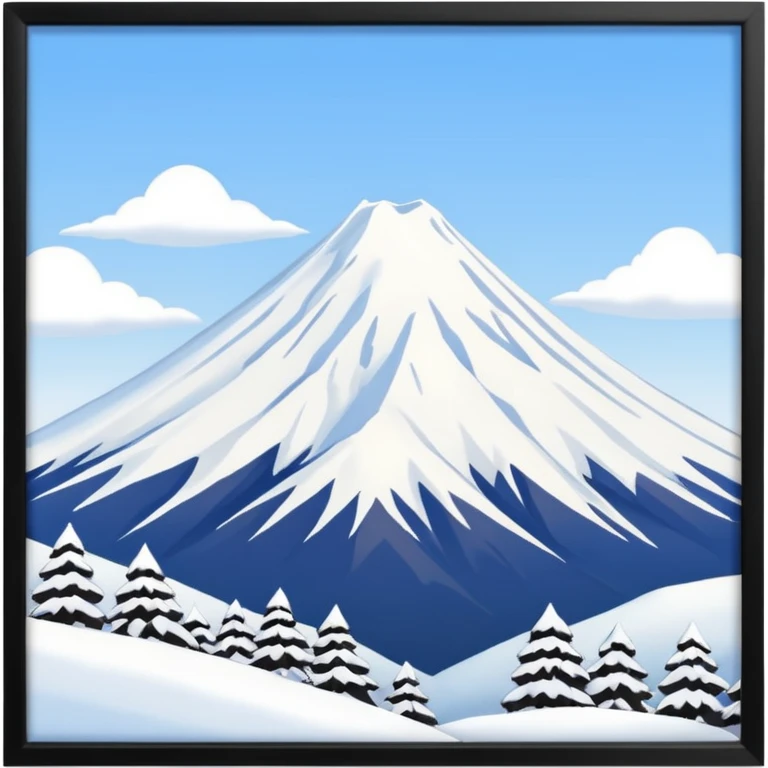winter mountain tokyo emoji
