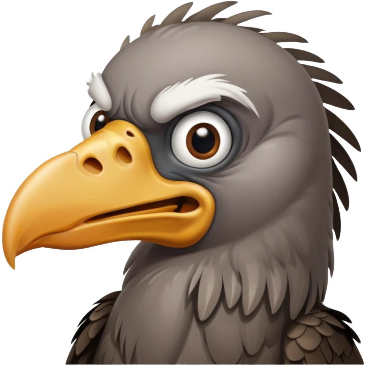 vulture but comical, like lurking but kind of dumb emoji