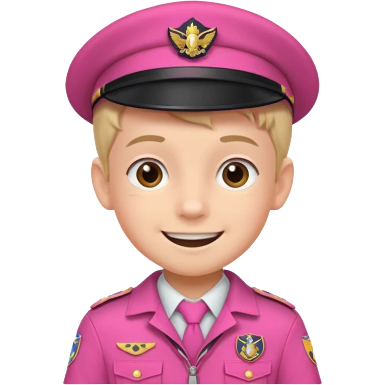 scout boy with very pink scout uniform  emoji