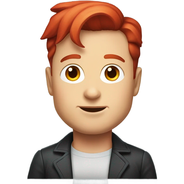 Elon musk with red hair emoji