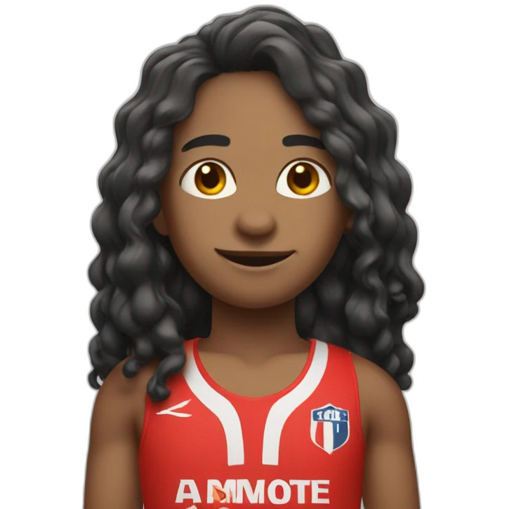 Singe avec un maillot rouge emoji
