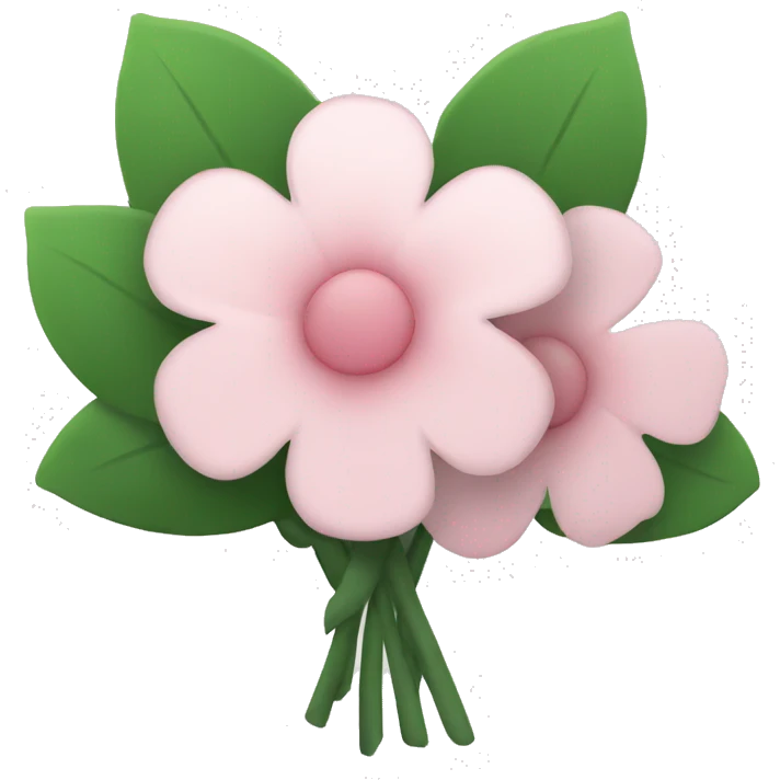 light pink flower bouquet emoji