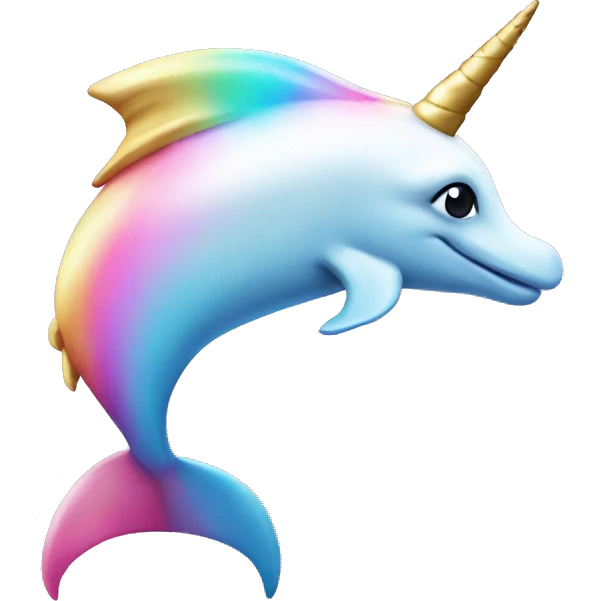Unicorn dolphin emoji