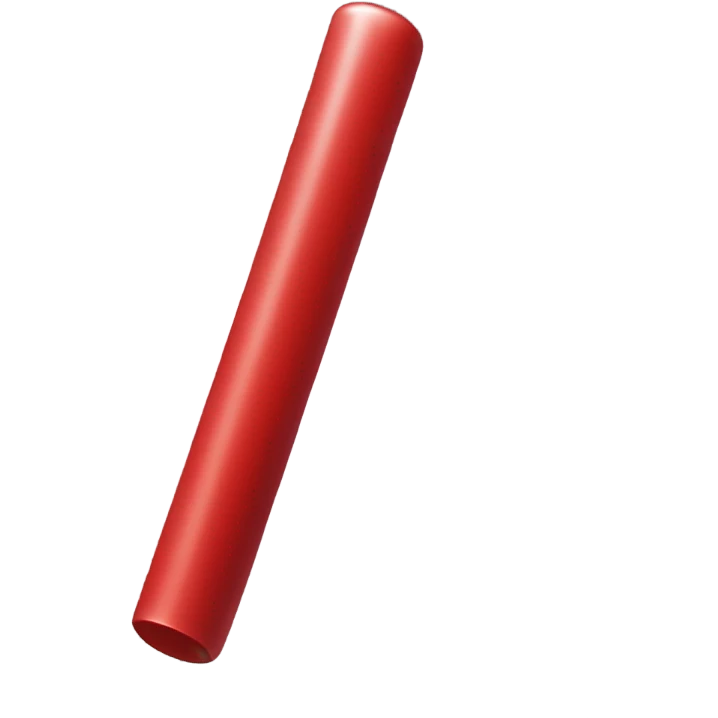 red stick emoji