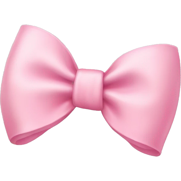 Baby pink bow emoji