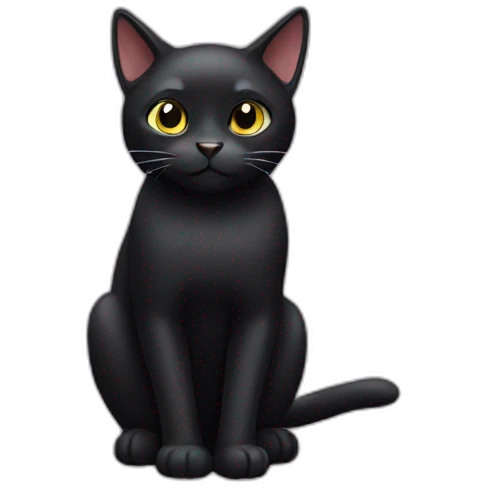 Black cat emoji