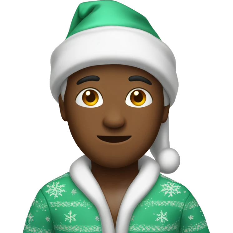 Christmas pajamas emoji