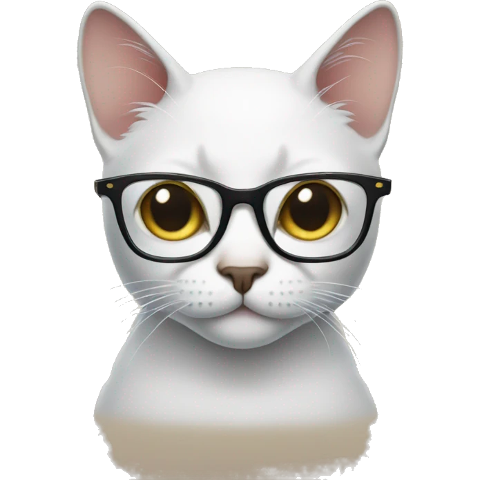 Cat with glasses emoji
