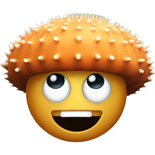 Sea urchin with tophat emoji