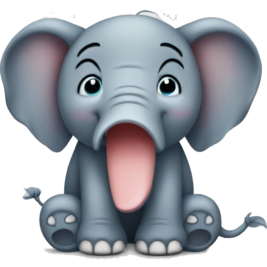 elephant crying emoji