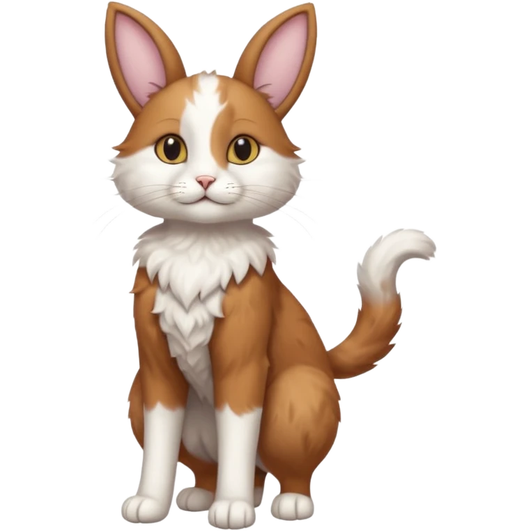 Long Nose Breed Dog. Rabbit Ears. Cat Arms Legs Torso Tail Anthropomorphic Fusion Hybrid (Character OC) emoji