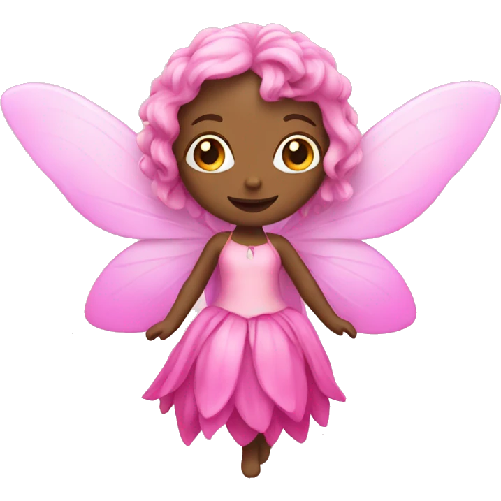 fairy wearing pink emoji