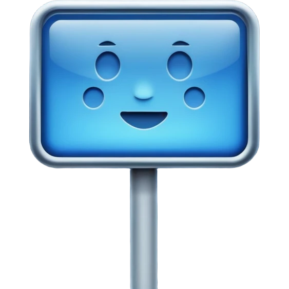 blue sign at the night  emoji