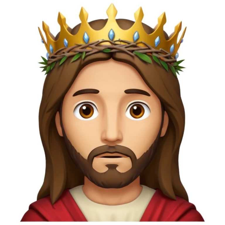 Jesus Cristo coroa de espinhos emoji