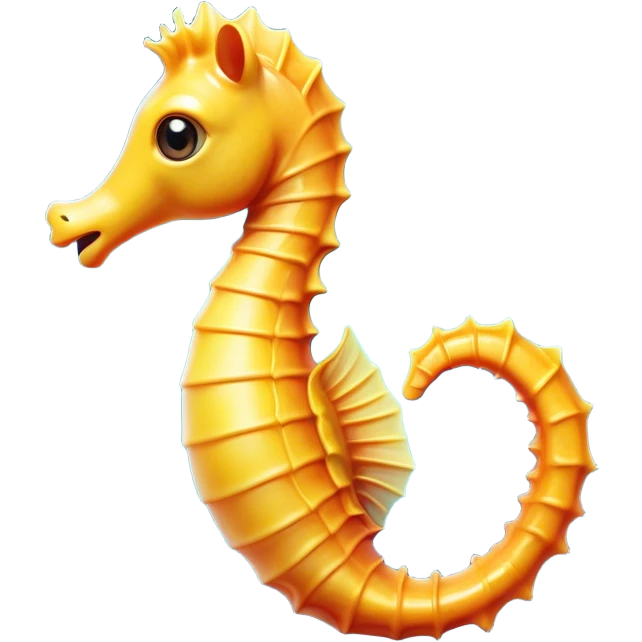 Cinematic Comical Sea Horse Portrait Emoji, Head tilted dramatically with an exaggeratedly amused expression, featuring a delicately curved seahorse with a whimsically coiled tail and wide, comically expressive eyes full of playful disbelief, Simplified yet hilariously expressive features, highly detailed, glowing with a slightly sassy aquatic glow, high shine, dramatic yet playful, stylized with an air of quirky marine mischief, soft glowing outline, capturing the essence of a meme-worthy seahorse that looks ready to drift its way into viral fame! emoji