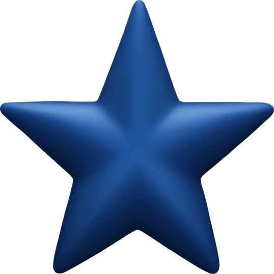 Dark blue star emoji
