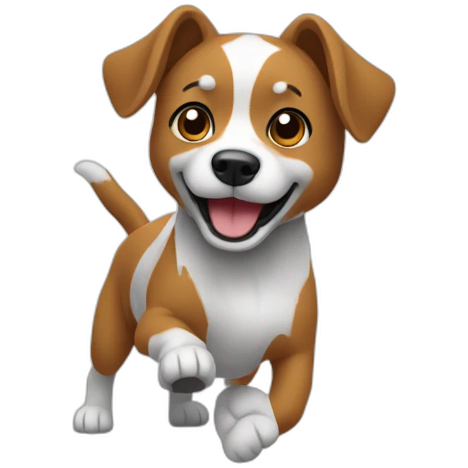 Chaynt qui danse avec un chien emoji