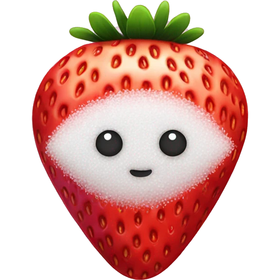 Strawberry and sugar emoji