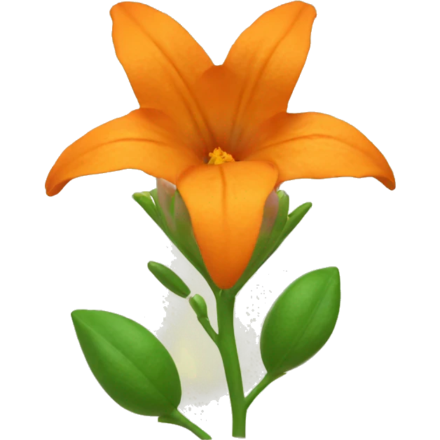 orange bellflower with 4 flowers emoji